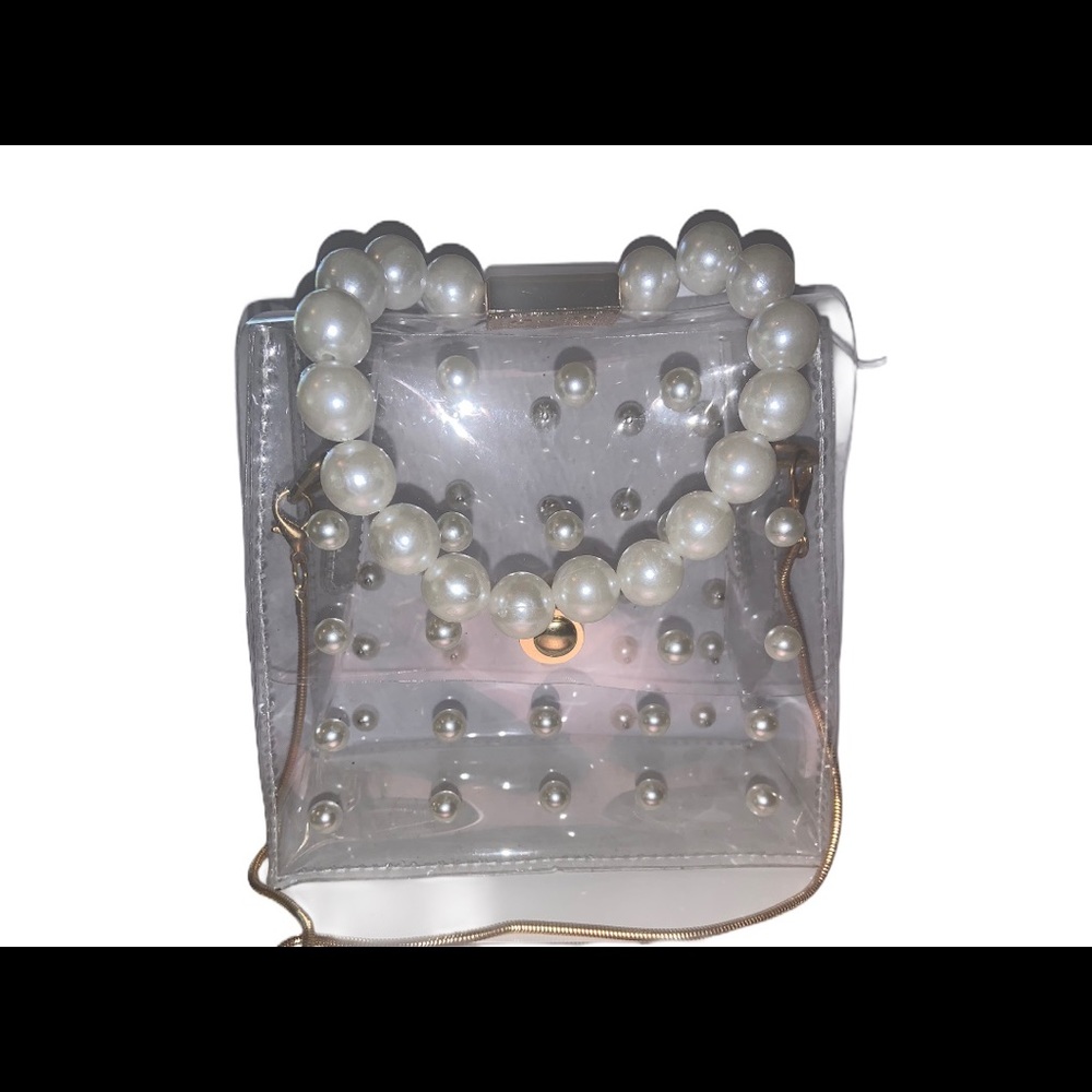 Pearl Clear Stadium Game Day or Event Crossbody